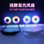 Colorful light hanging neck fan portable lazy man sports aromatherapy fan charge mute with lamp 3 generation neck fan