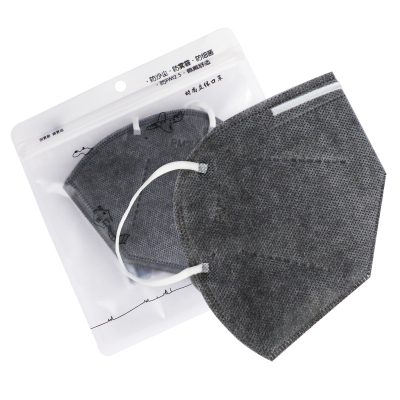 Four-layer activated carbon mask with ear hanging for adults to prevent dust and haze