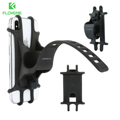 Bicycle support Bicycle mobile phone support silicone pull buckle type 4-6.3 \\\"mobile phone support shock-proof bag