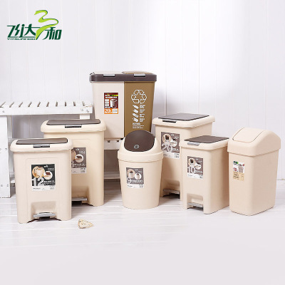 Feida sanhe plastic bin wholesale European creative household foot sanitary bucket with lid manufacturers direct