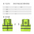 LIKAI reflective vest Sanitation green safety protection vest traffic road administration engineering can be printed coat