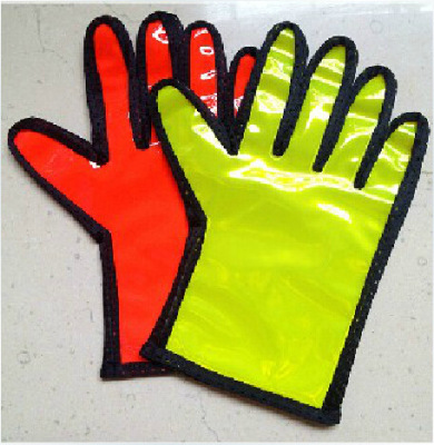 Reflective lattice gloves traffic safety command antifreeze Reflective labor protection gloves