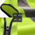 LIKAI reflective vest construction site safety overalls mesh glove glove road administration green coat