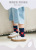 Cotton winter socks for children men's casual Korean wave point color tide socks tube socks thin dot children's socks