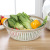 Creative lideshui basket household plastic circular sieve dustproof hollow out multi-purpose lideshui fruit and vegetable sieve storage basket