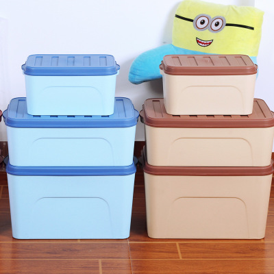 Plastic daily provisions home with a lid storage box wholesale Plastic storage box storage dust