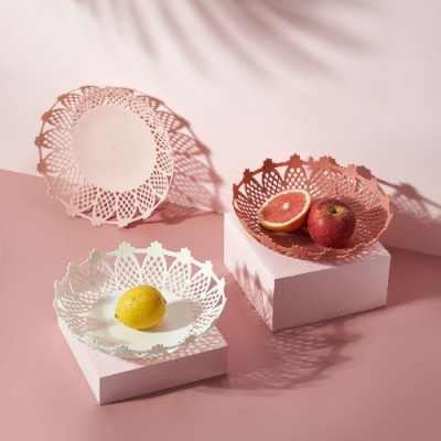 J06-6239 Pineapple Shape Plate Creative Plastic Tray Cute Fruit Plate Tropical Style