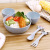 Wheat straw Japanese cartoon mickey children tableware fork spoon bowl set baby lovely gift dinner plate fruit bowl