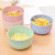 Wheat straw Japanese creative children's tableware plastic bowl household noodle bowl daily provisions bowl set small gift
