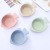 Wheat straw household children bowl kindergarten auxiliary food small fish bowl set tableware gift customized