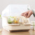 Creative baby bottle storage box PP material safety environmental protection tableware storage box asphalt rack household items