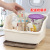 Cross border specially for baby bottle storage box with cover dust proof small asphalt stand quick sell baby bottle box