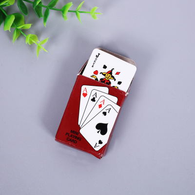 4 A small playing CARDS fun mini small playing CARDS cute little playing CARDS travel little poker cartoon