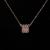 Europe and America's new cross-border three-color ring transfer bead necklace female titanium steel full diamond pendant fashion jewelry clavicle chain