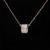 Europe and America's new cross-border three-color ring transfer bead necklace female titanium steel full diamond pendant fashion jewelry clavicle chain