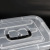 Simple and transparent storage box plastic square belt wheel portable square storage box finishing box