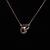 New titanium steel rose gold Roman numeral double buckle short necklace forgetting clavicle chain classic double ring