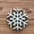 Laser Hollow Carved Christmas Pendant Wooden Snowflake Wooden Craftwork DIY Accessories Customized Processing