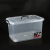 Simple and transparent storage box plastic square belt wheel portable square storage box finishing box