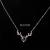Web celebrity hot shot antler clavicle chain all the way you necklace fashion titanium steel trend clavicle chain antler decorative chain