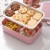 Y24-2512 Wheat Straw Lunch Box Double-Layer Thickened Japanese Lunch Box Student Lunch Box Fresh Lunch Box