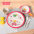 Environmental protection children tableware plant bamboo fiber bowl plate set dinner plate fork spoon cup bowl cartoon wholesale