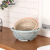 Bamboo round sieve fruit and vegetable drain basket plastic filter sieve kitchen articles wash basket