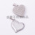 Stainless steel pendant accessories love pendant checking DIY materials bracelet necklace pendant accessories