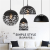 Nordic modern creative semicircular steel chandelier coffee dining room living room bar carved flower lighting