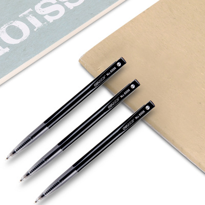 Stationery 6506 Automatic ballpoint pen push-type 0.7m office writing Black Ballpoint pen Black test pen