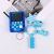 Post-80s tetris key ring mini game bag and accessory car key ring creative gift