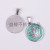 Pendant stainless steel fashion round necklace Pendant crown wishing tree oil painting popular logo Pendant