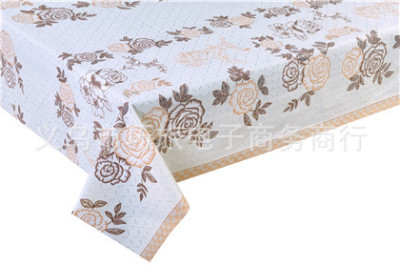 PVC printed table cloth new terms lace waterproof professional customized cold rectangular table cloth manufacturers straight