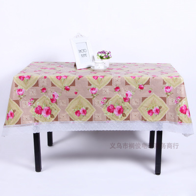 PVC printed tablecloth professional custom cold resistant tablecloth loth pressure coherence edge tablecloth manufacturers direct sale