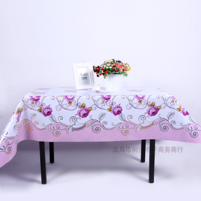 Fashion PVC printed tablecloth professional custom cold-resistant rectangular tablecloth tablecloth manufacturers direct sale