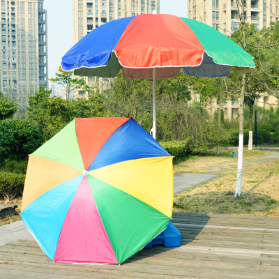 Outdoor Large Umbrella Sun Umbrella Stall Sun Umbrella Stall Beach Umbrella round Umbrella Rainproof and Sun Protection Factory Wholesale Custom