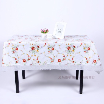 PVC printed tablecloth professional custom cold resistant tablecloth loth pressure coherence edge tablecloth manufacturers direct sale