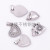 Stainless steel pendant accessories hollow out love pendant checking DIY materials bracelet necklace pendant accessories