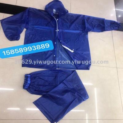 Raincoat rain pants set thickened transparent waterproof split raincoat takeaway man riding motorcycle battery car