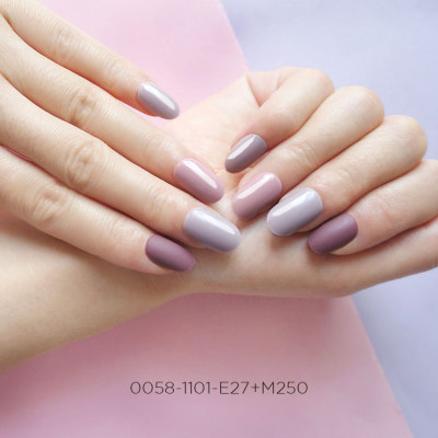 Nail Art Matte Cameo Brown Fake Nails Daily Circular Arc New Product Wear Nail Craft Mix and Match Nails