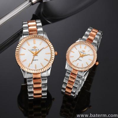 Classic simple nail alloy men and women's watches quartz watch pairs