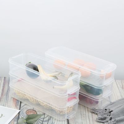 Multi-layer seafood fish meat storage box egg fruit and vegetable storage box plastic refrigerator preservation box