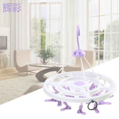 Circular multifunctional plastic goods rack durable plastic costs-hanger hanging type plastic costs-hanger sock clip