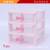 Brand manufacturers 2/3/4 small cartoon transparent drawer type desktop box plastic