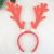 Christmas Headband Glittering Powder White Fur Big Antlers Festive Party Dress up Supplies Cute Head Buckle Christmas Decoration