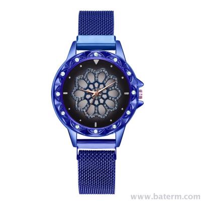 Baterm watch fashion hot - selling snowflake magnetic watch strap ladies watch milan strap watch