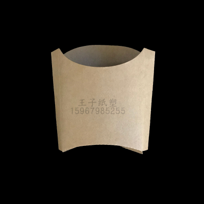 Disposable Kraft Paper Fries Box Folding to-Go Box Food Packing Box Fried Chicken Box