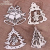 Natural wooden decorations, DIY decorative scrapbook ornaments ornaments Christmas ornaments wood chips ornaments pendants