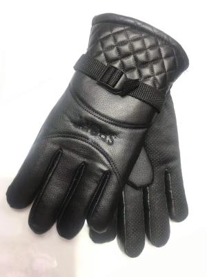 New autumn and winter warm imitation leather gloves men's comfortable gloves