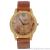 Fashion simple wood belt men and women vintage watches quartz watches